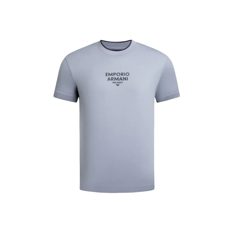 EMPORIO ARMANI SS24 T Shirt Men's Light Purple-0