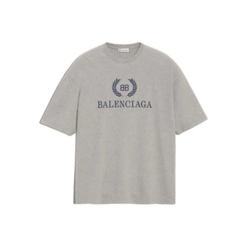 Balenciaga T Shirt Regular Fit Men's Gray-0