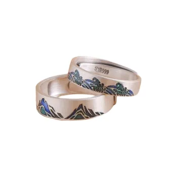 AITAO 999 Fine Silver Full Silver Ring Unisex