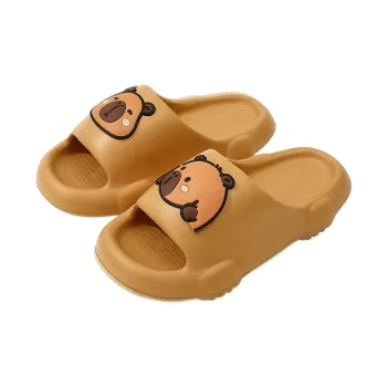 Foot Recreation Capybara Slippers For Women's Summer Slip Resistant Soft Sole Home Bathing Indoor Slippers