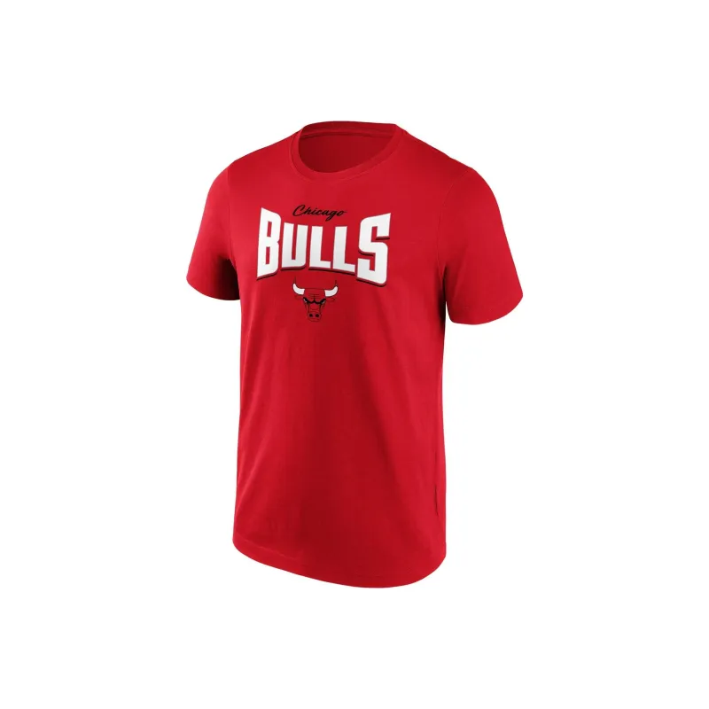 NBA Chicago Bulls Word Arch Graphic T T-Shirt Men's Red-0