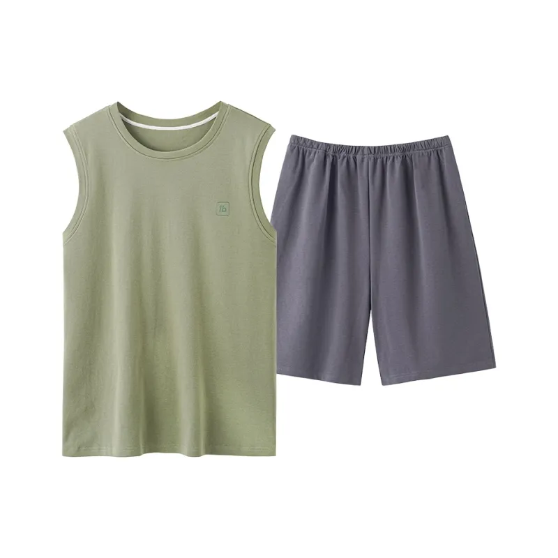FENTENGCARE Pajama Set Men's Olive-0