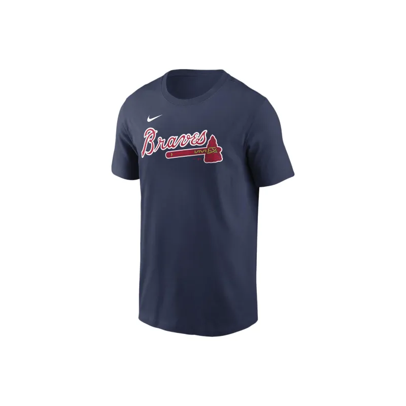 Nike Ozzie Albies Atlanta Braves Fuse T-Shirt Men's Marine Blue-0