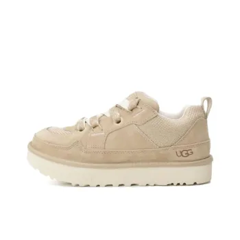 UGG Slip Resistant Height Increasing Low Top Casual Shoes Men's Beige Yellow