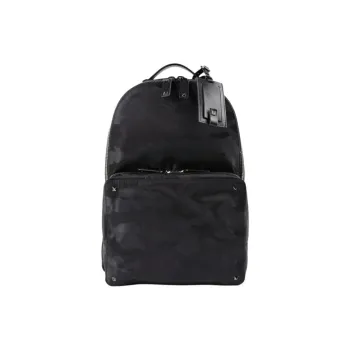 Valentino Cow Leather Backpack Men's Black