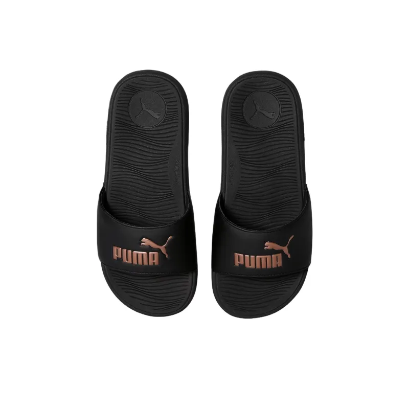 PUMA Cool Cat 2.0 Slip Resistant Quick Dry Slide Slippers Women's Black Rose Gold-2
