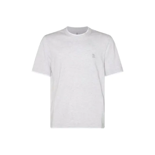 Brunello Cucinelli Layered Effect Crewneck T Shirt