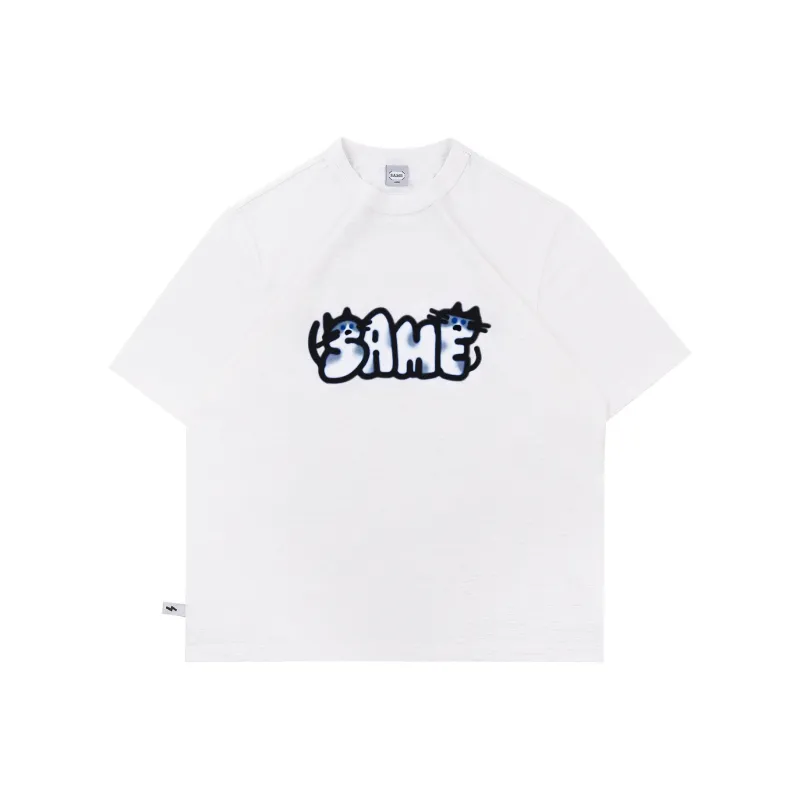 MYSAMESAME T-Shirt Unisex Egg White-0