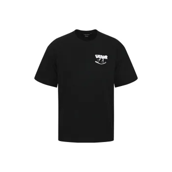URBAN REVIVO T-Shirts Men Jet Black