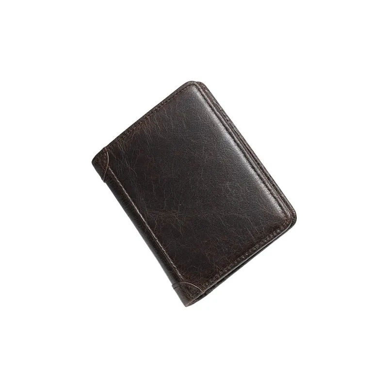 Tong Tong Rabbit Waxed Leather Clip Wallet Men's Multicolor-2