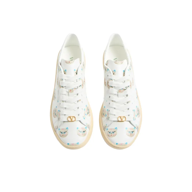 Valentino Royco Low Top Skateboard Shoes Women's White-4