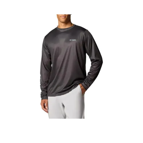 Columbia Terminal Tackle PFG™ Fish Shine Long Sleeve Shirt T-Shirt Men's Dark Gray
