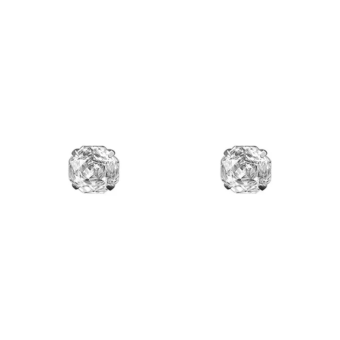 ZHOUBAIFU 999 Fine Silver Stud Earrings Women's-0