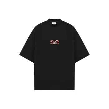 Vetements Logo Printed Crewneck T Shirt