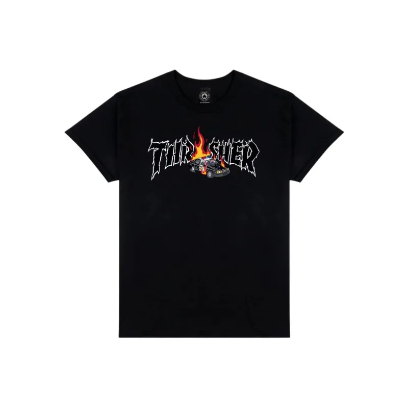 Thrasher Regular T-Shirt Unisex Black-0