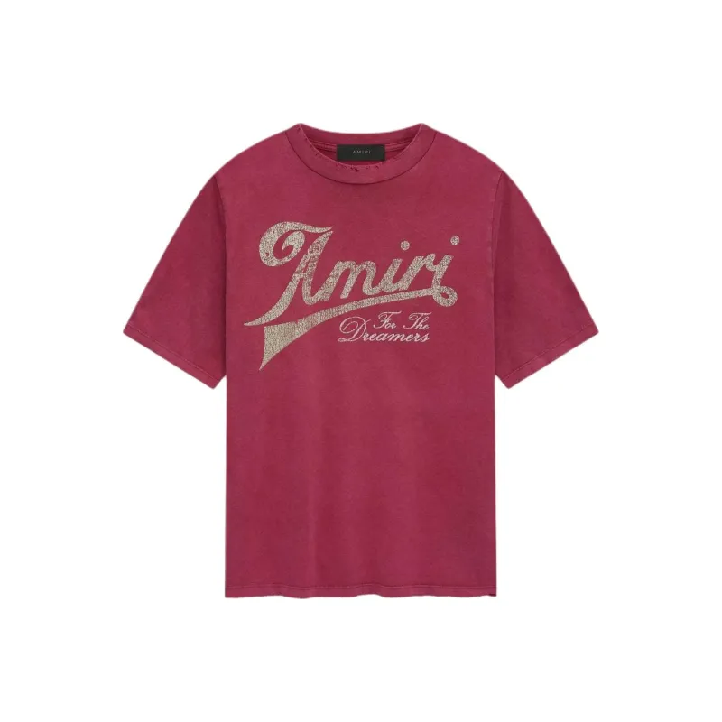AMIRI Early Spring Collection SS25 T-Shirt Men's Deep Red-0