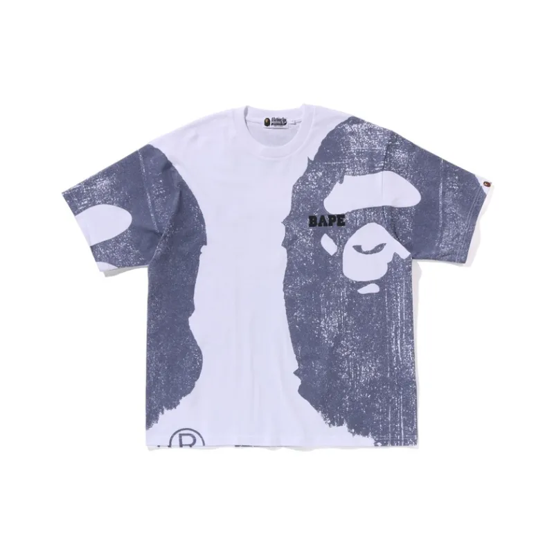 Bape Water Print Ape Head Relaxed Fit Ii Tee-2