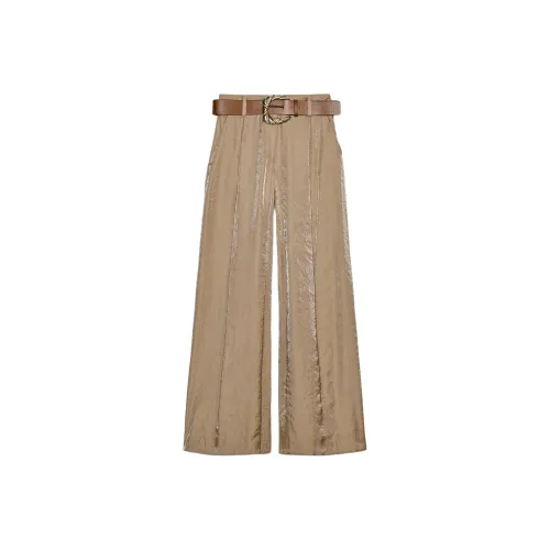 ZARA Casual Pants Women's Brown/Dark Taupe