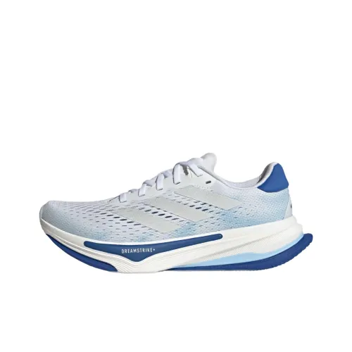 Adidas SUPERNOVA SOLUTION 2 Anti Slip Wear Resistant Low Top Casual Running Shoes Unisex Blue White