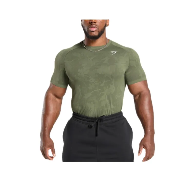 GYMSHARK T Shirts Men Green-2