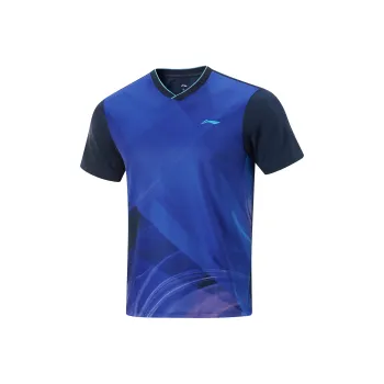 LiNing T Shirt Men's Guangdong Blue
