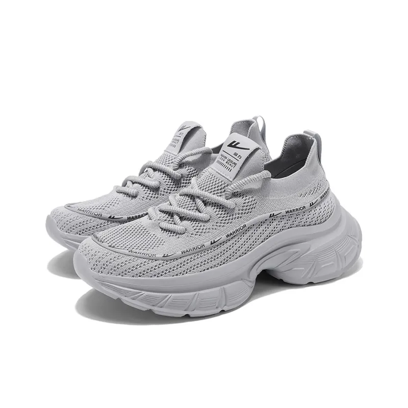 Warrior Wear Resistant Breathable Height Increasing Low Top Chunky Sneakers Men's-16