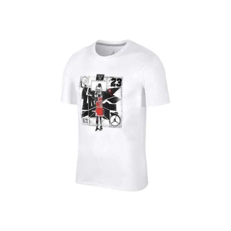 Jordan T Shirts Men White-0