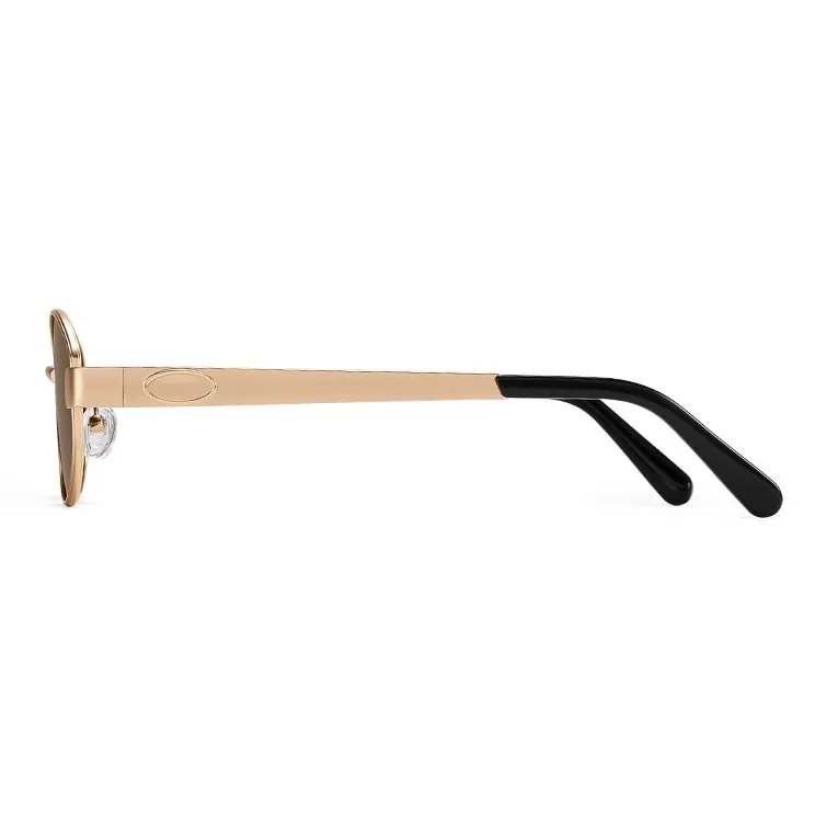 Morakot Alloy Oval Sunglasses Unisex-5