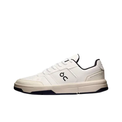 On The Roger Clubhouse Cushioning Support Low Top Skateboard Shoes Men's White Black