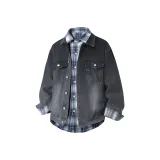 Smoke Gray Coat+Blue Shirt