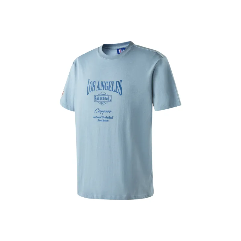 NBA Los Angeles Clippers T Shirts Unisex Gray Blue-0
