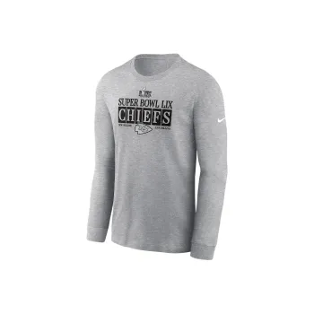 Nike NFL Kansas City Chiefs Super Bowl LIX T-Shirt Men's Dark Gray Mixed Color