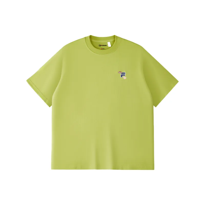 FILA FUSION FOB Series T Shirt Unisex Light Yellowish Green-1