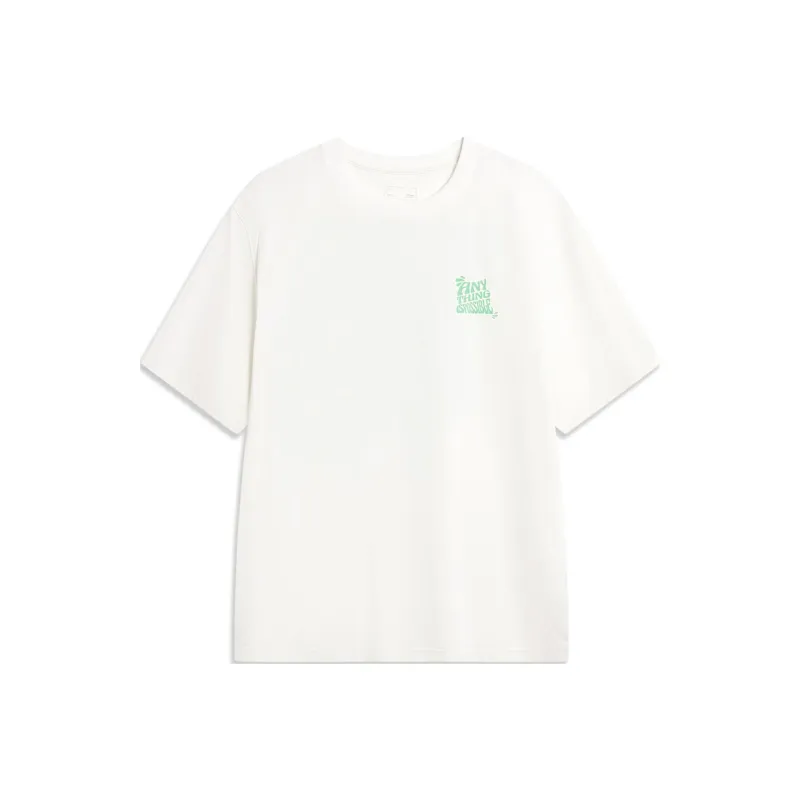 LiNing Sports Life Collection T-Shirt Men's Ivory-0