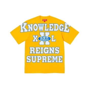 Supreme Overprint Knowledge S/S Top Stone