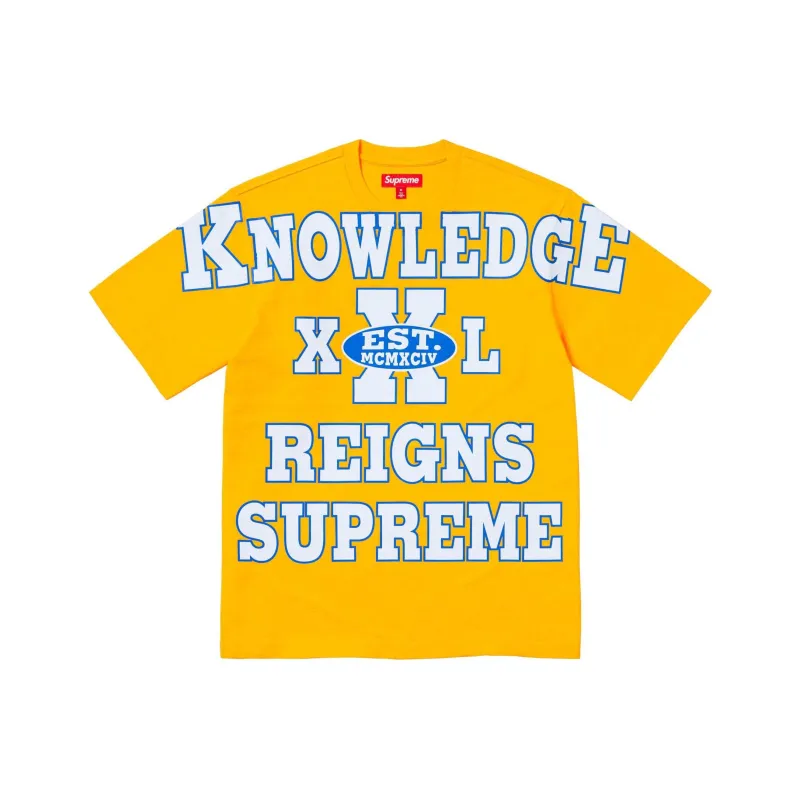 Supreme Overprint Knowledge S/S Top Stone-6