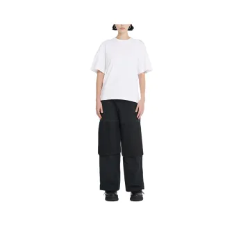 DION LEE COVERSTITCH LOGO TEE T-Shirt Unisex IVORY/Ivory White