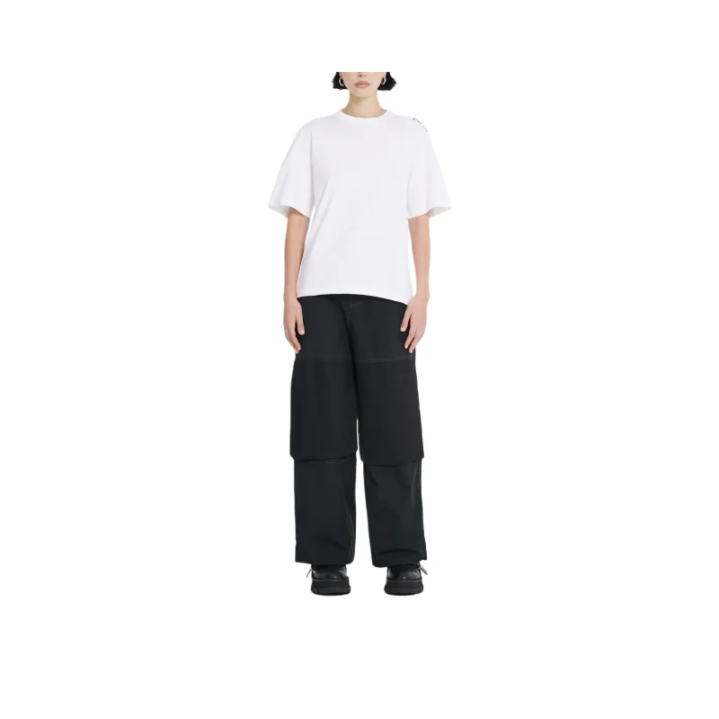 DION LEE COVERSTITCH LOGO TEE T-Shirt Unisex IVORY/Ivory White-0