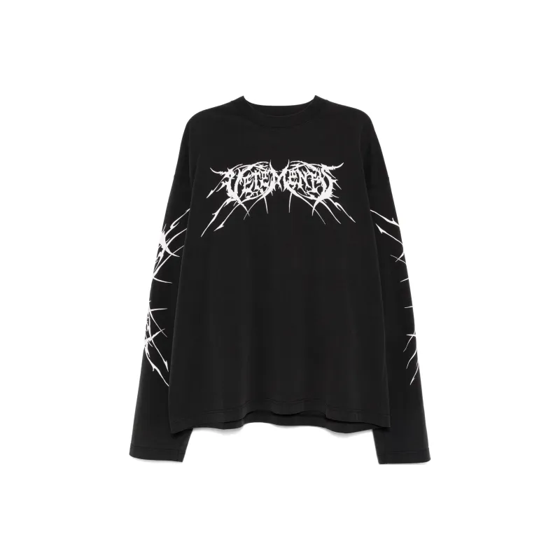 Vetements Graphic Printed Long Sleeved T Shirt-0