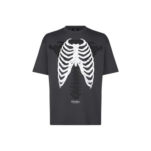 PHOBIA ARCHIVE 블랙 남성 티셔츠