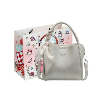 MOM'S HELPER PU Crossbody One Shoulder Handbags Women's Ecru/Black/Khaki