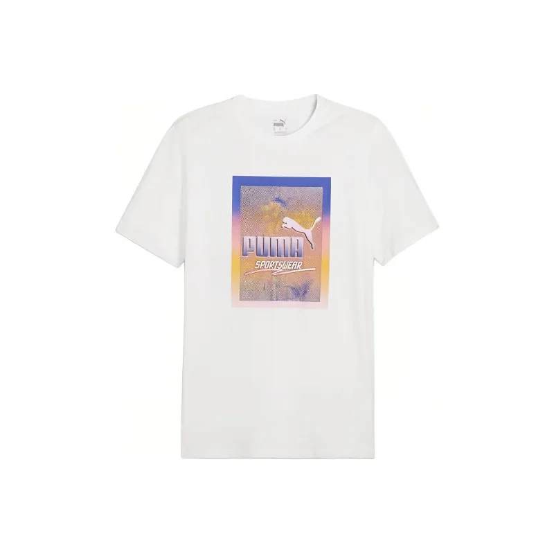 PUMA GRAPHICS T Shirt Men's White-0