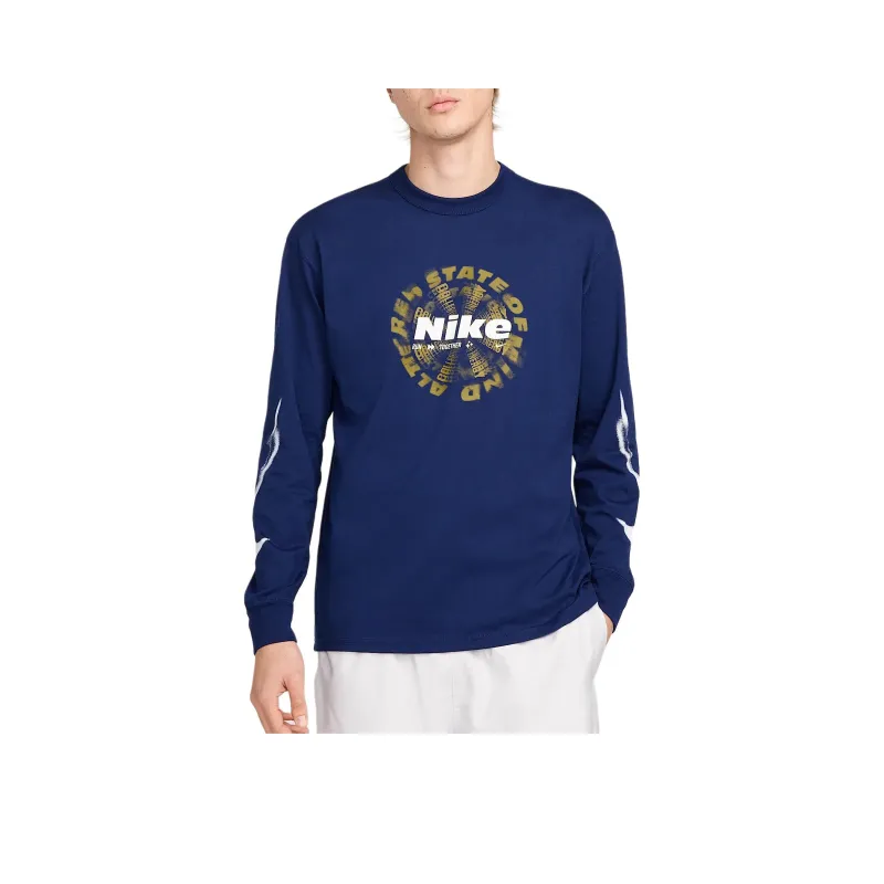Nike Clothing T Shirts Men Blue-0