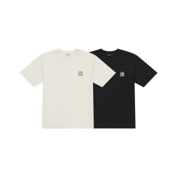 MLB New York Yankees Snake Year Limited SS25 T Shirt Unisex 2 Pack Black White