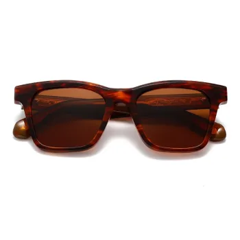 ROLLOTD Plate Frame Square Sunglasses Unisex