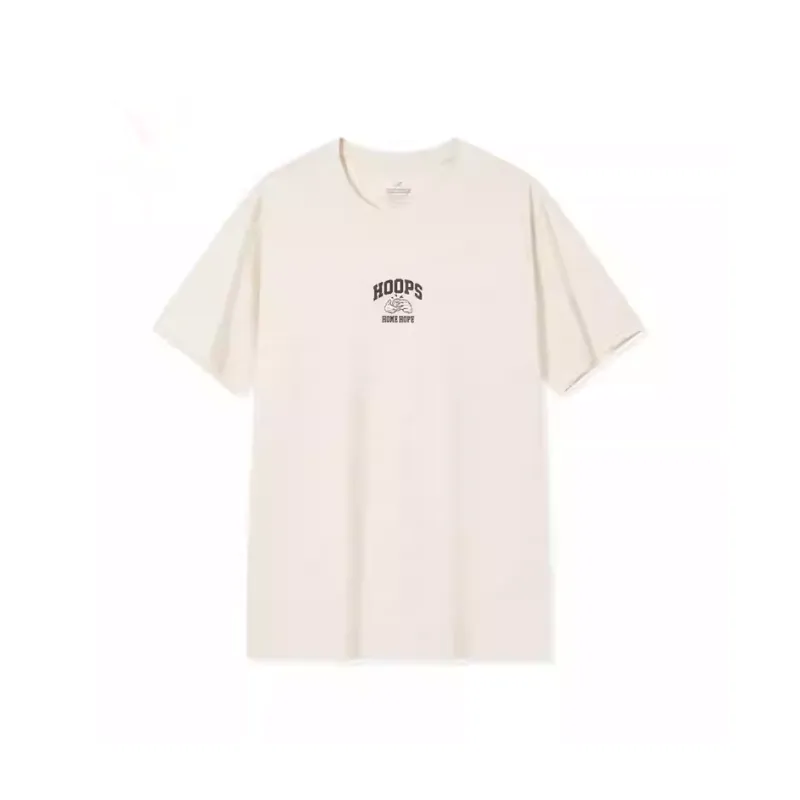 XTEP Basketball Collection T Shirt Men's Mountain Moon White-0