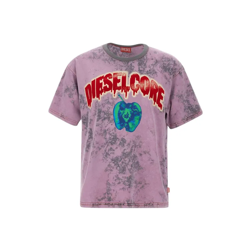 DIESEL T Boxt R9 Logo Printed Crewneck T Shirt-0