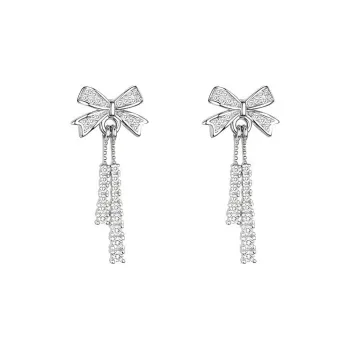 KING TAI FOOK 999 Fine Silver Stud Earrings Women's