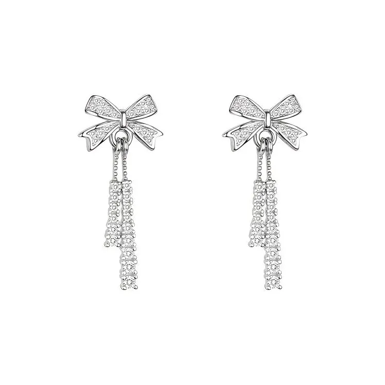 KING TAI FOOK 999 Fine Silver Stud Earrings Women's-0