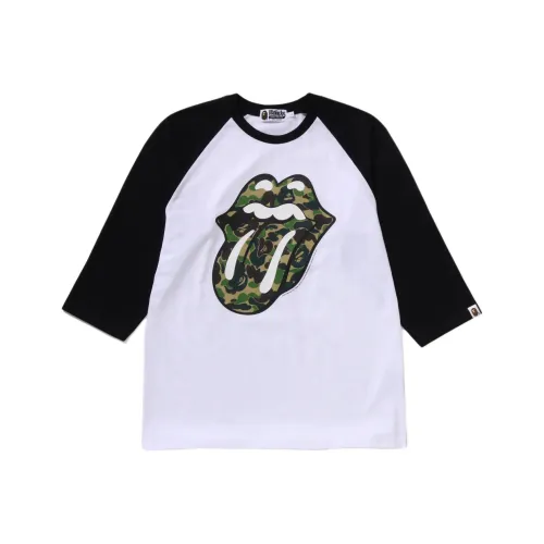 A BATHING APE Rolling Stones, Collaboration T Shirts Unisex